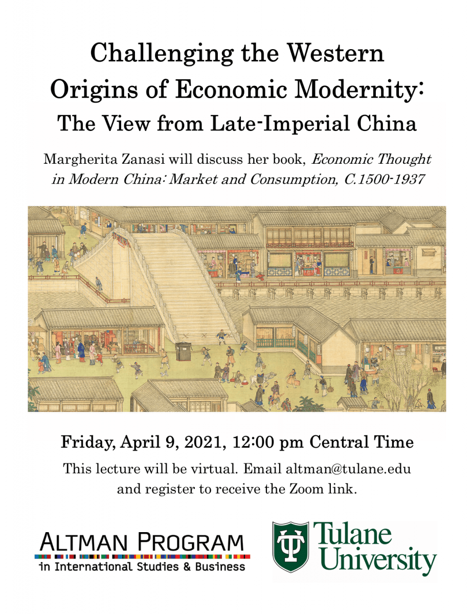 Challenging the Western Origins of Economic Modernity The View from LateImperial China, April